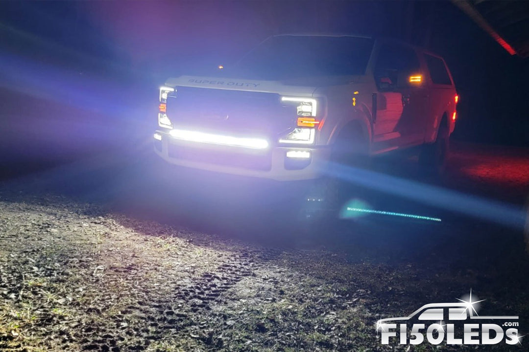 2017 - 2022 F250 Super Duty PALADIN 210W Curved CREE XTE LED Bumper Bar