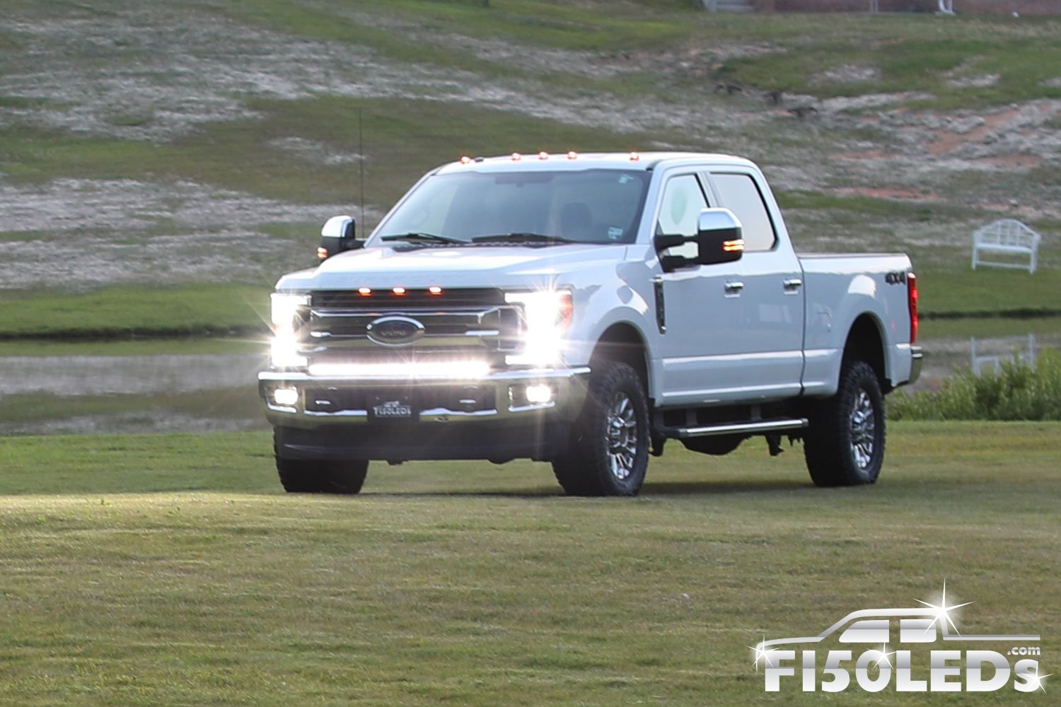 2017 - 2020 F250 Super Duty PALADIN 210W Curved CREE XTE LED Bumper Bar-2017 - 2020 F250 Super Duty-F150LEDs.com