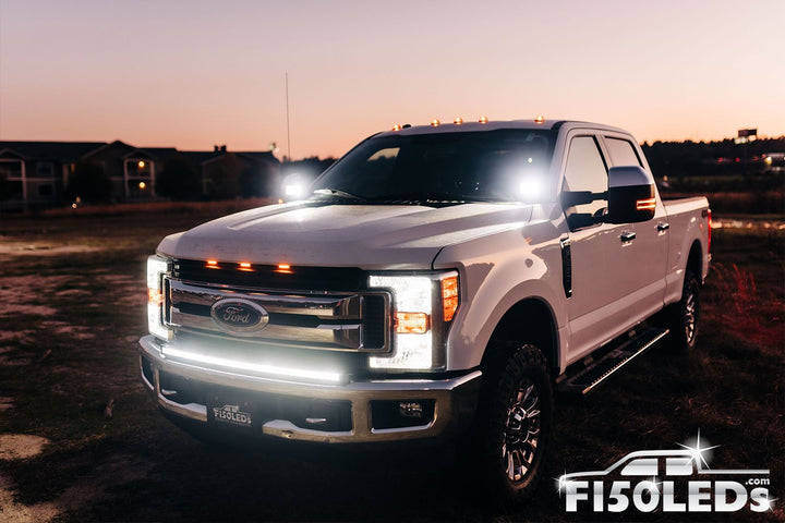 2017 - 2022 F250 Super Duty PALADIN 210W Curved CREE XTE LED Bumper Bar