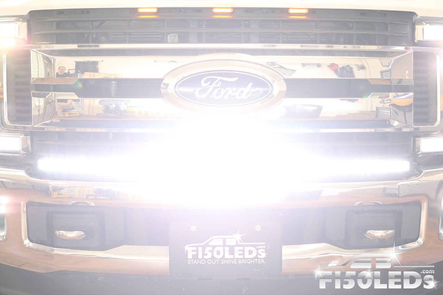 2017 - 2020 F250 Super Duty PALADIN 210W Curved CREE XTE LED Bumper Bar-2017 - 2020 F250 Super Duty-F150LEDs.com