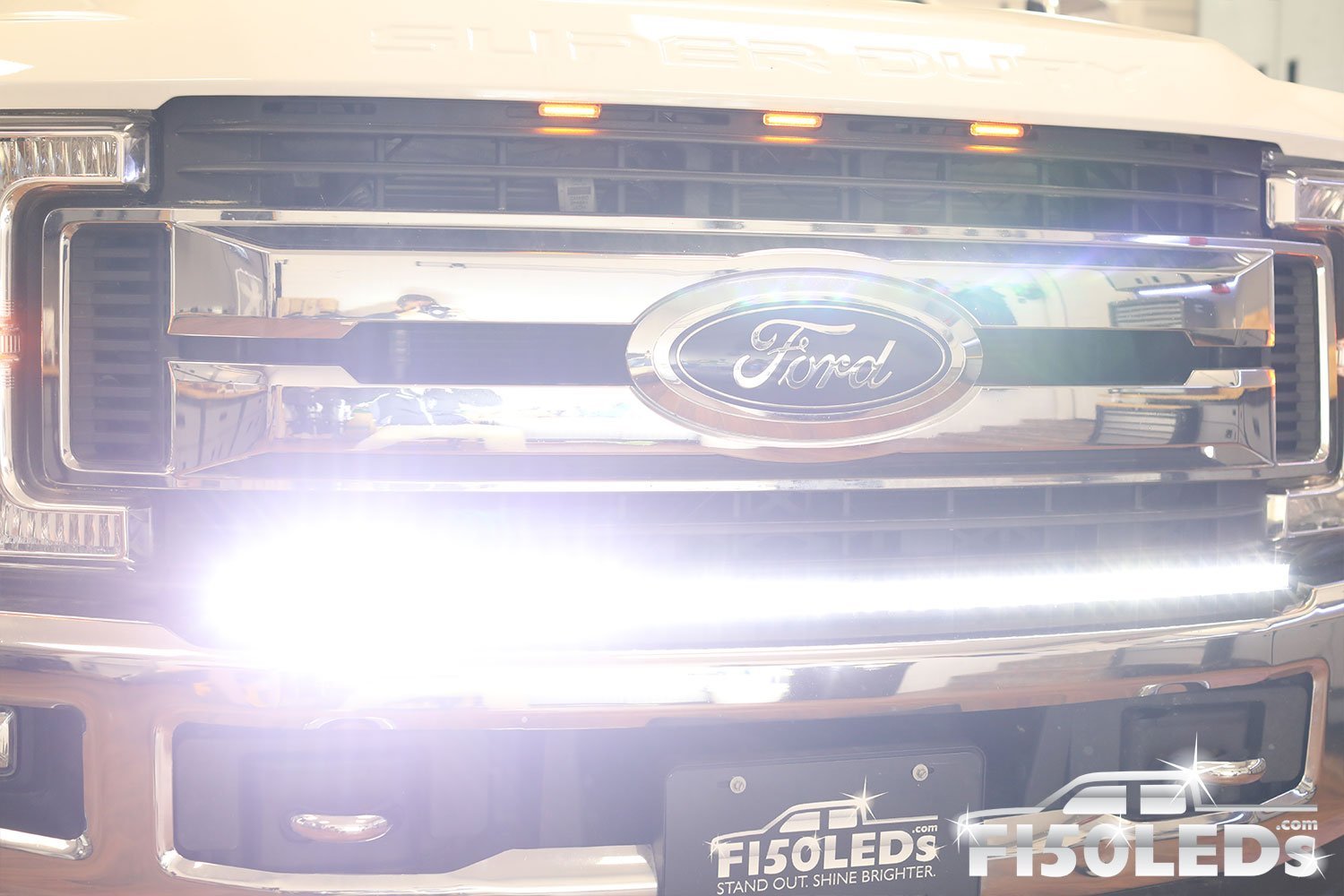 2017 - 2020 F250 Super Duty PALADIN 210W Curved CREE XTE LED Bumper Bar-2017 - 2020 F250 Super Duty-F150LEDs.com