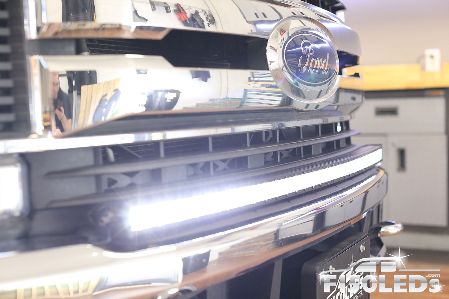 2017 - 2020 F250 Super Duty PALADIN 210W Curved CREE XTE LED Bumper Bar-2017 - 2020 F250 Super Duty-F150LEDs.com