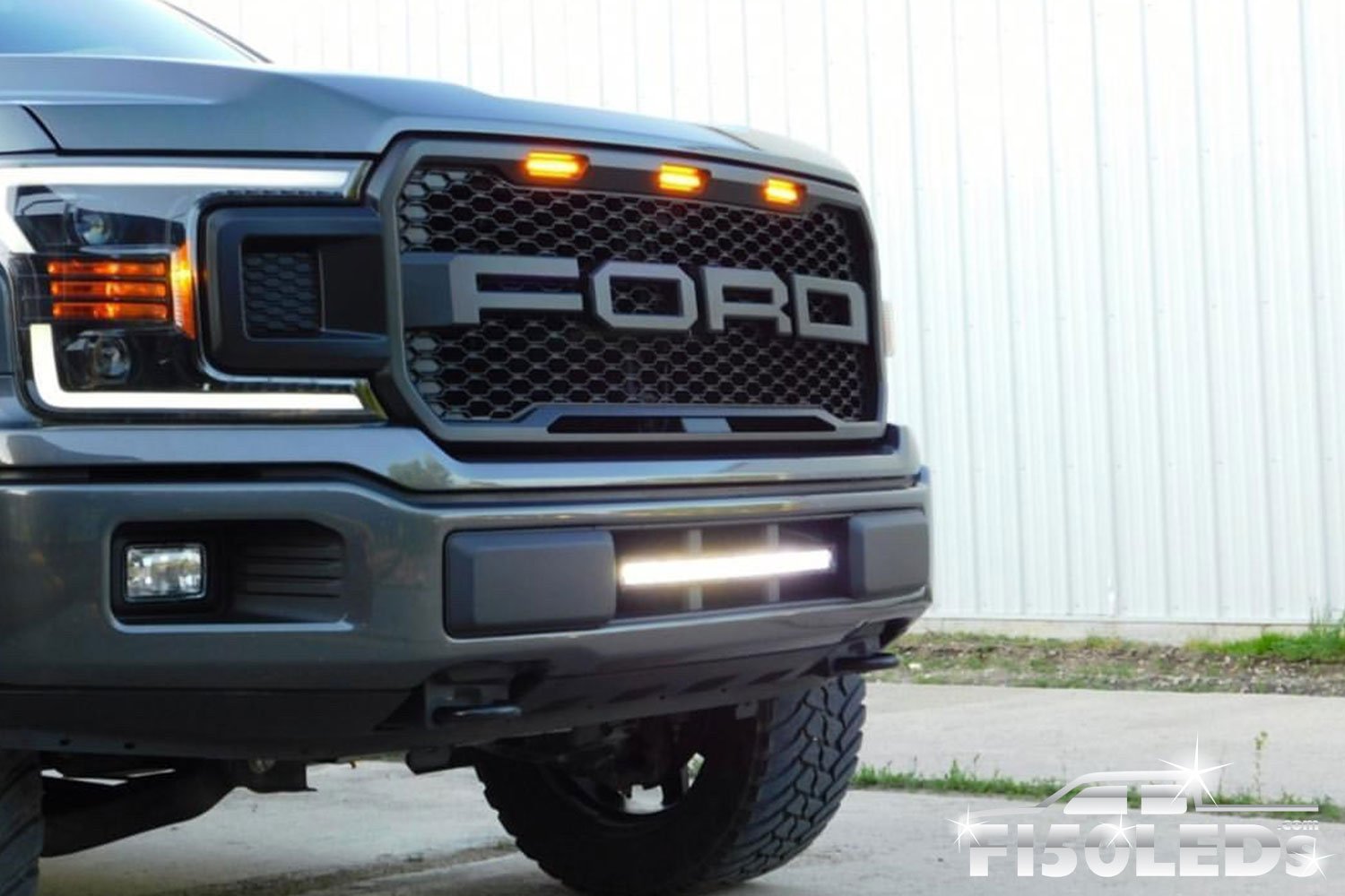 2018 - 2020 F150 20" PALADIN 90W Curved Lower Intake LED Bar-2015-18 F150 LEDS-F150LEDs.com