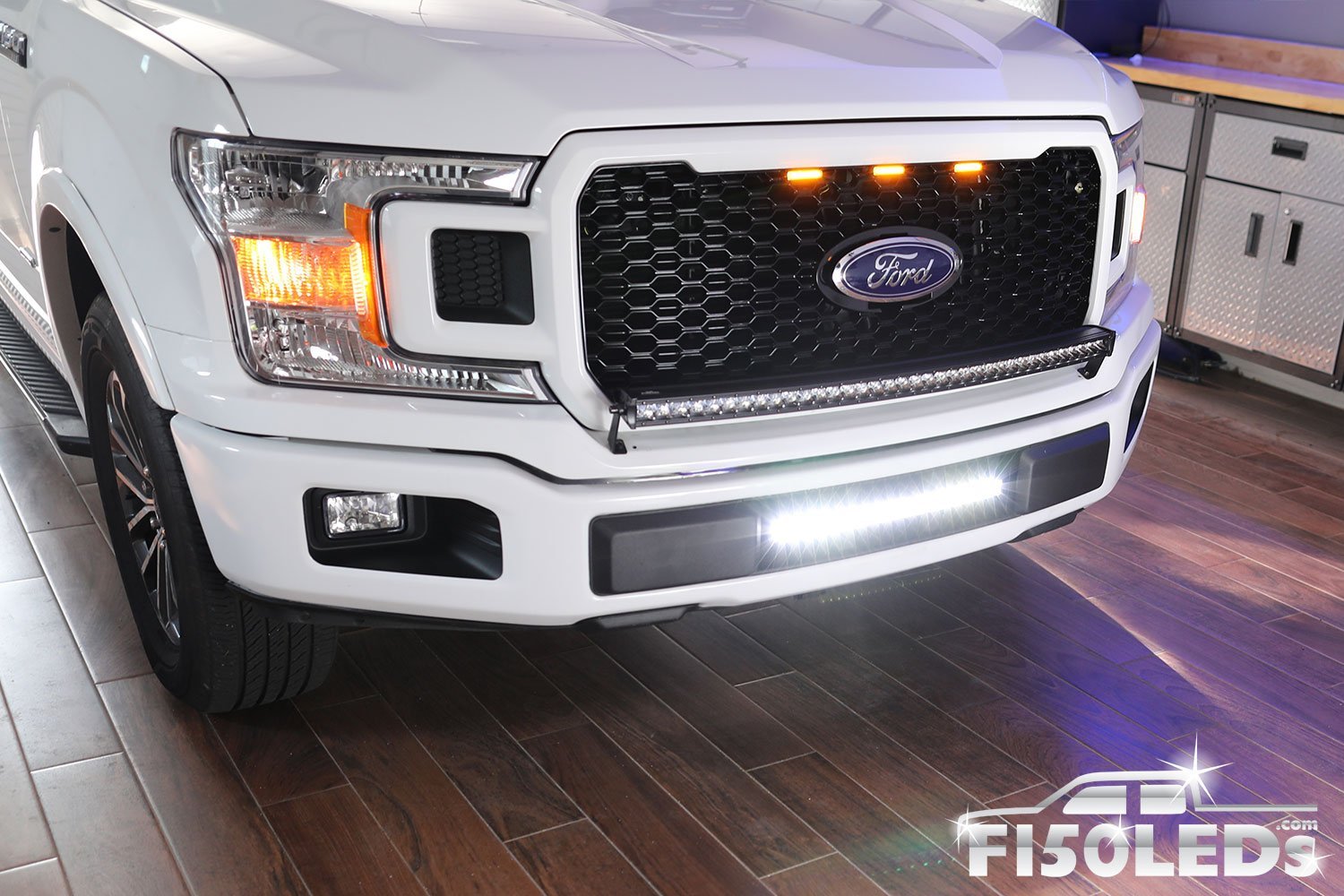 2018 - 2020 F150 20" PALADIN 90W Curved Lower Intake LED Bar-2015-18 F150 LEDS-F150LEDs.com