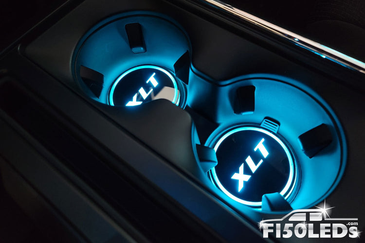 2021 2023 F150 LED Cup Holder Coasters