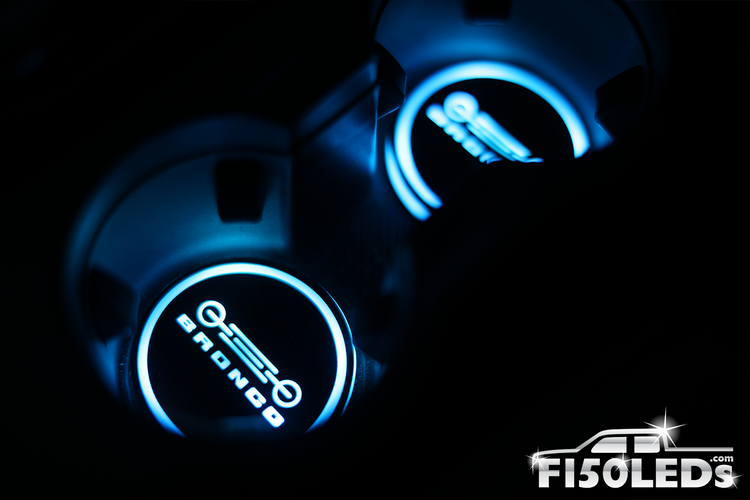 2021 2023 Ford Bronco LED Cup Holder Coasters
