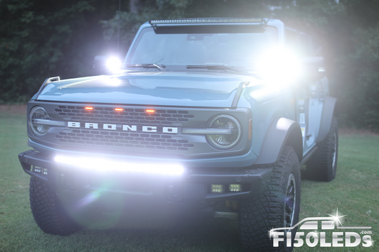 2021 - 2024 Ford Bronco PALADIN 180W Curved CREE XTE LED Bumper Bar