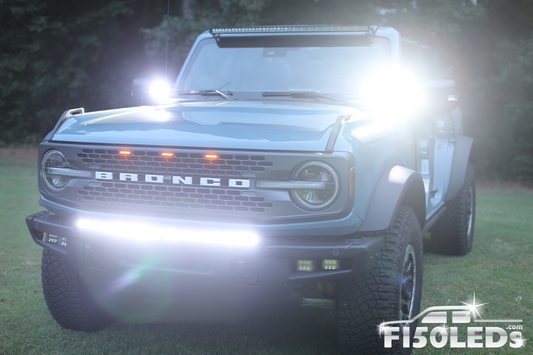 2021 - 2023 Ford Bronco PALADIN 180W Curved CREE XTE LED Bumper Bar
