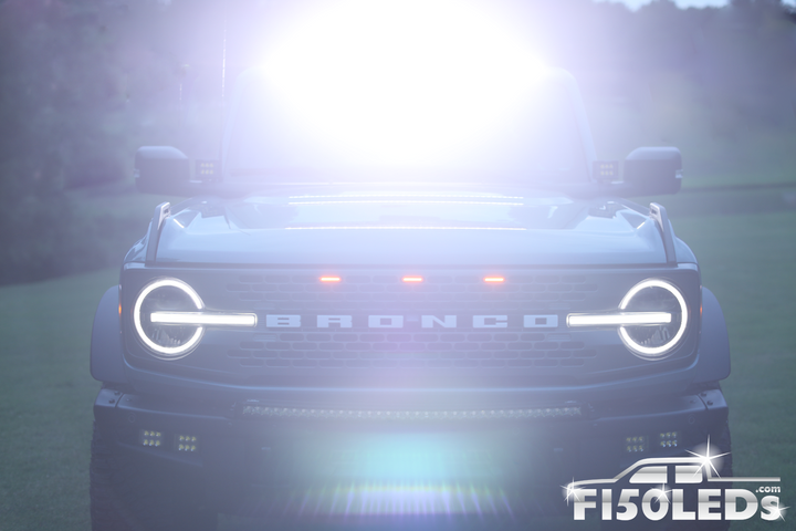 2021 - 2024 Ford Bronco Roof Mounted PALADIN 210W CURVED CREE XTE LED BAR