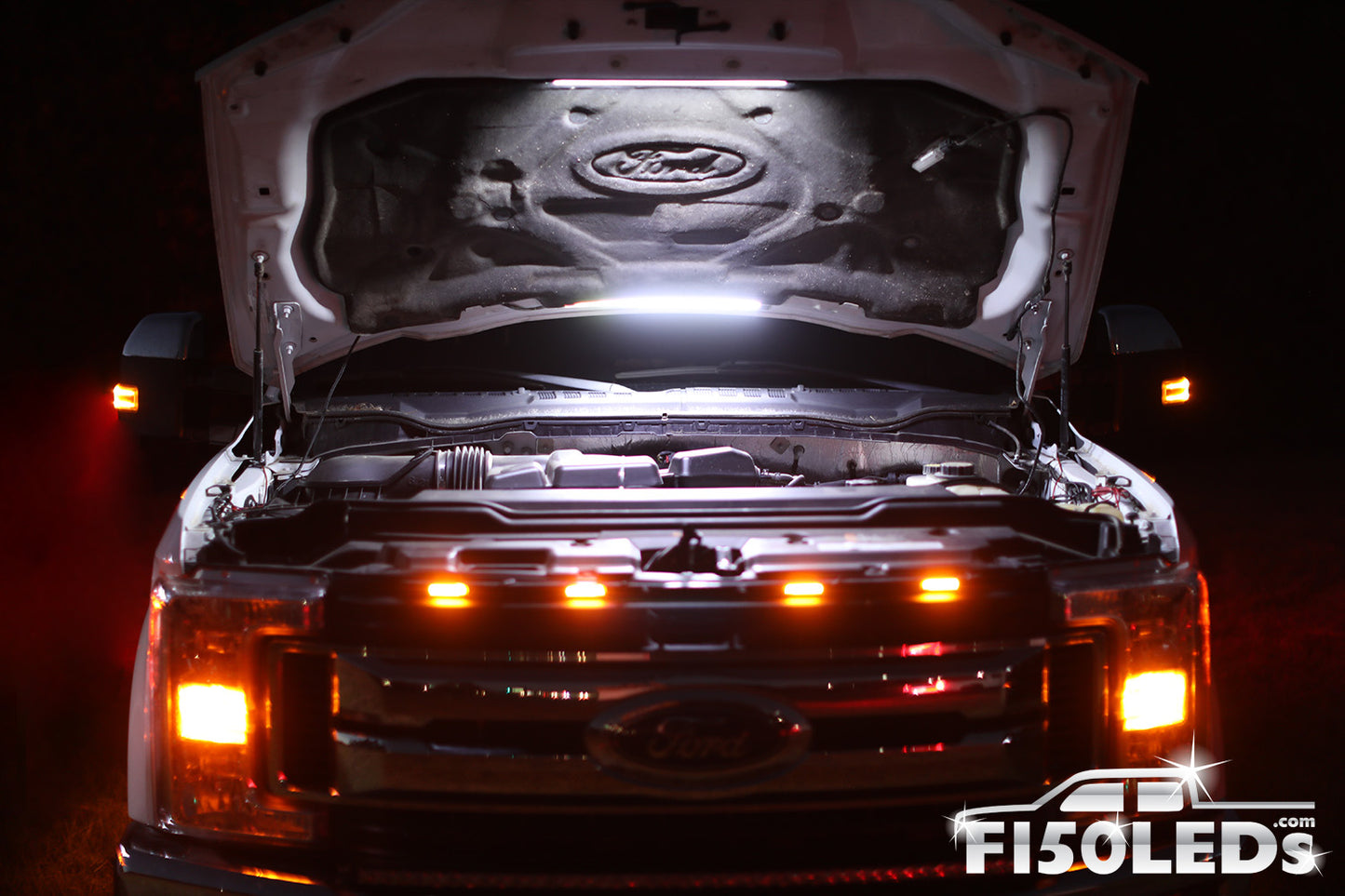 2011-2016 Super Duty LED Automatic Engine Bay Hood Light Kit