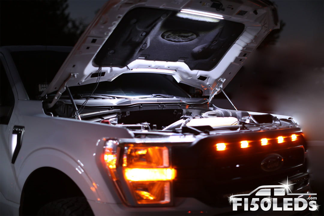 2021 - 2023 F150 LED Automatic Engine Bay Hood Light Kit