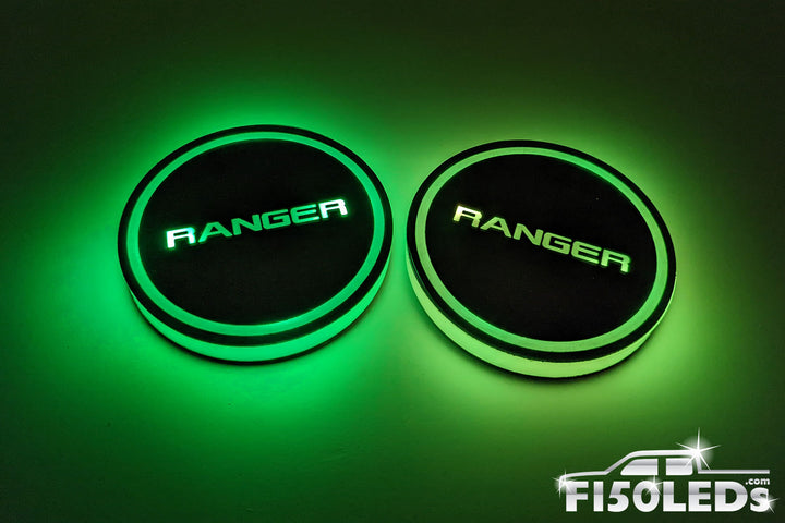 2019 - 2023 Ford Ranger LED Cup Holder Coaster Kit