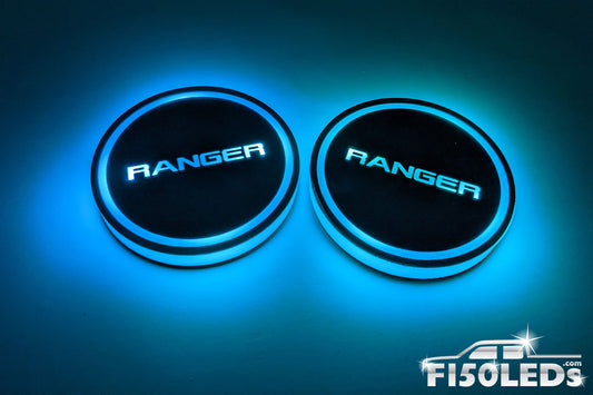 2019 - 2022 Ford Ranger LED Cup Holder Coaster Kit
