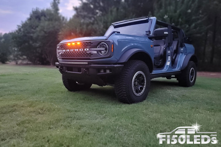 2021 - 2025 Ford Bronco Raptor Style LED Grill Kit