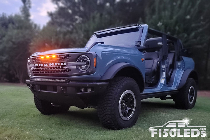 2021 - 2025 Ford Bronco Raptor Style LED Grill Kit