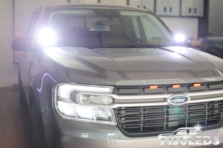2022 - 2024 Ford Maverick CREE LED Hood Mounted MKII Spartan Kit