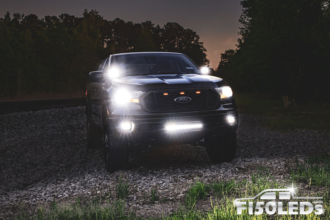 2024 - 2025 Ford Ranger Cree LED Hood Mounted MKII Spartan Kit