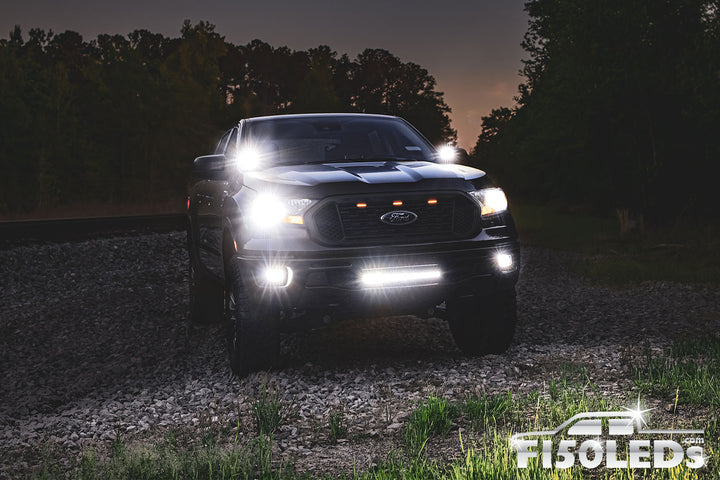 2024 - 2025 Ford Ranger Cree LED Hood Mounted MKII Spartan Kit