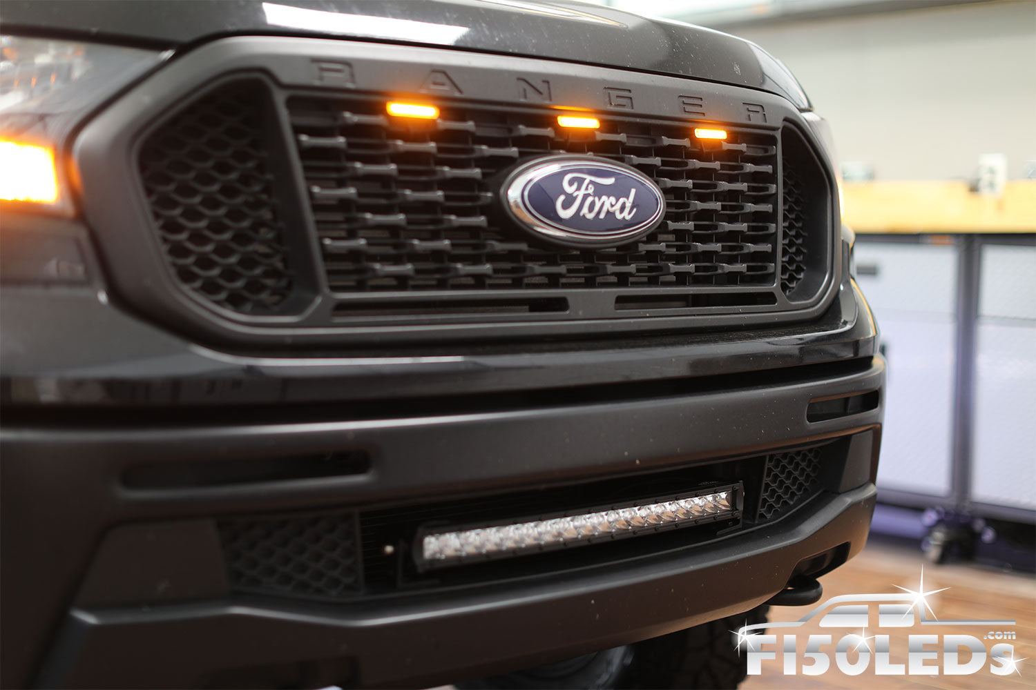2019-22 Ford Ranger PALADIN 90W Curved Lower Intake LED Bar – F150LEDs.com
