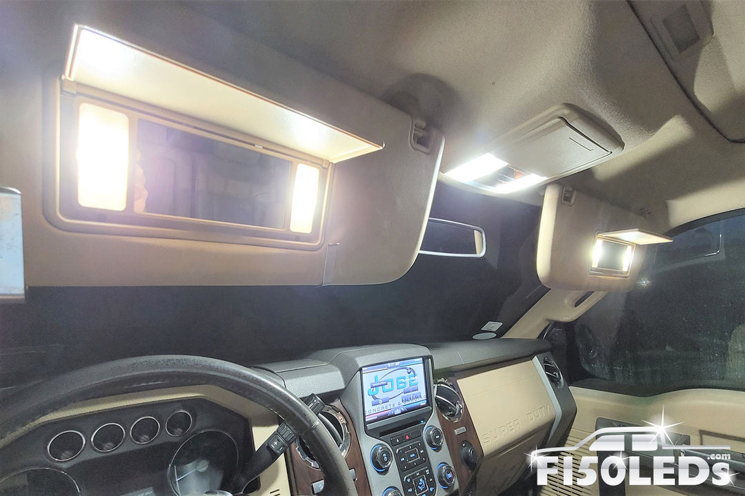 2011-16 SUPER DUTY FRONTER INTERIOR VANITY MIRROR LED BULBS