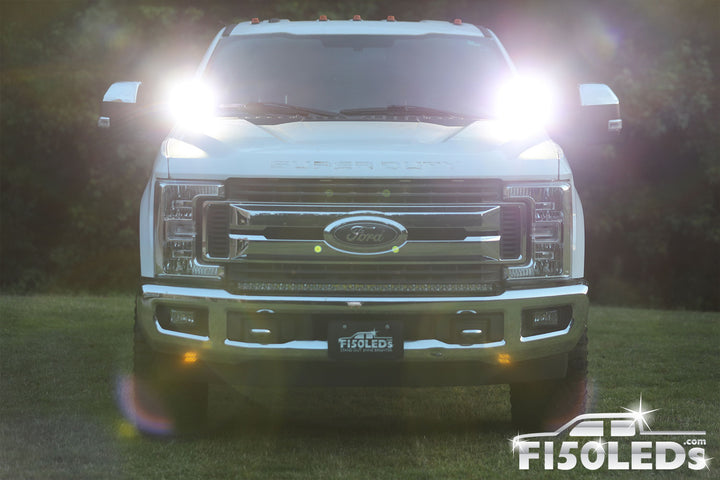 2017-2022 F250 SUPER DUTY CREE LED Hood Mounted MKII Spartan Kit