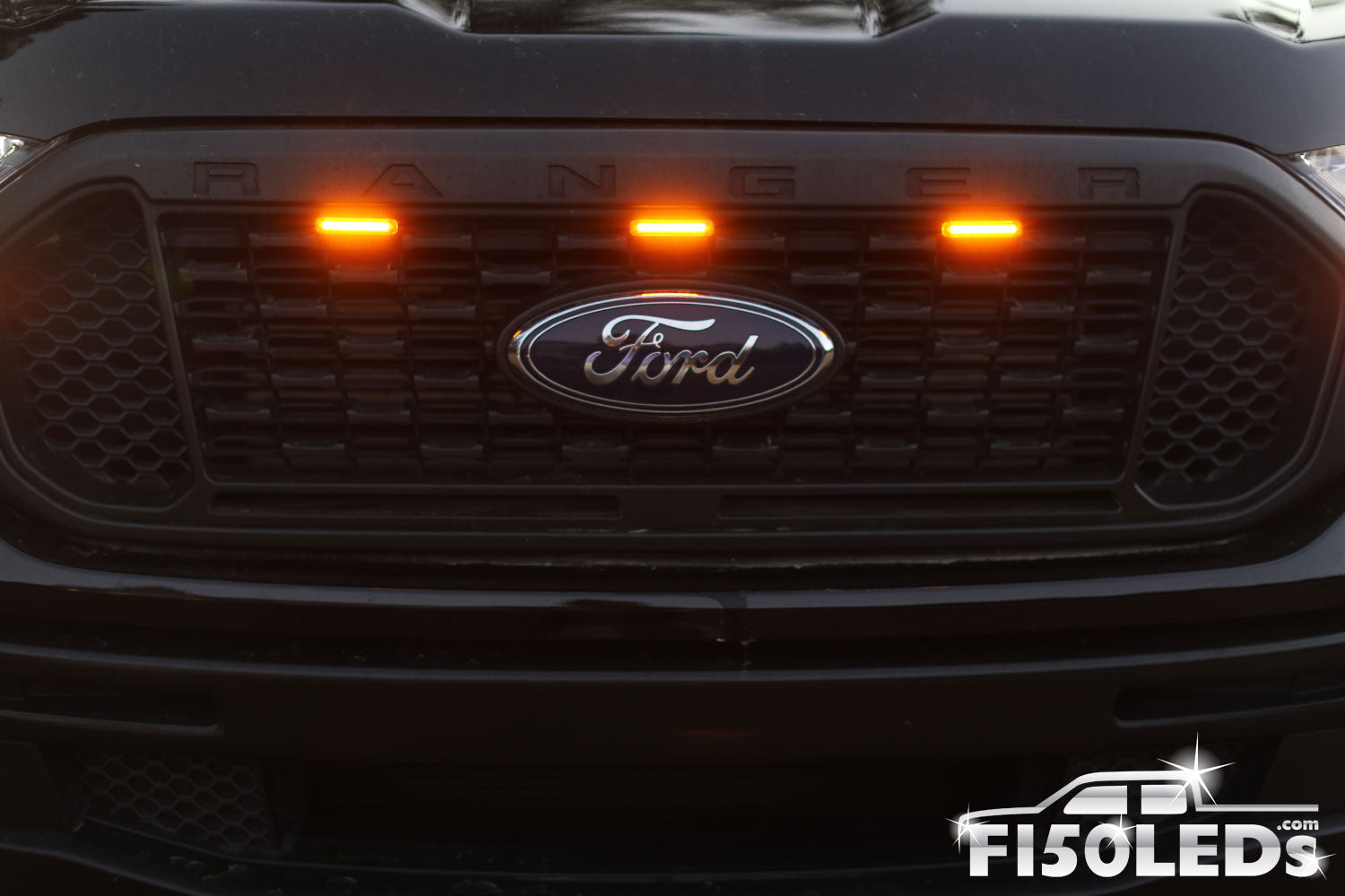 Led Grille Ranger 2019 - 2022 Ford Ranger Raptor Style Extreme Amber LED grill Kit