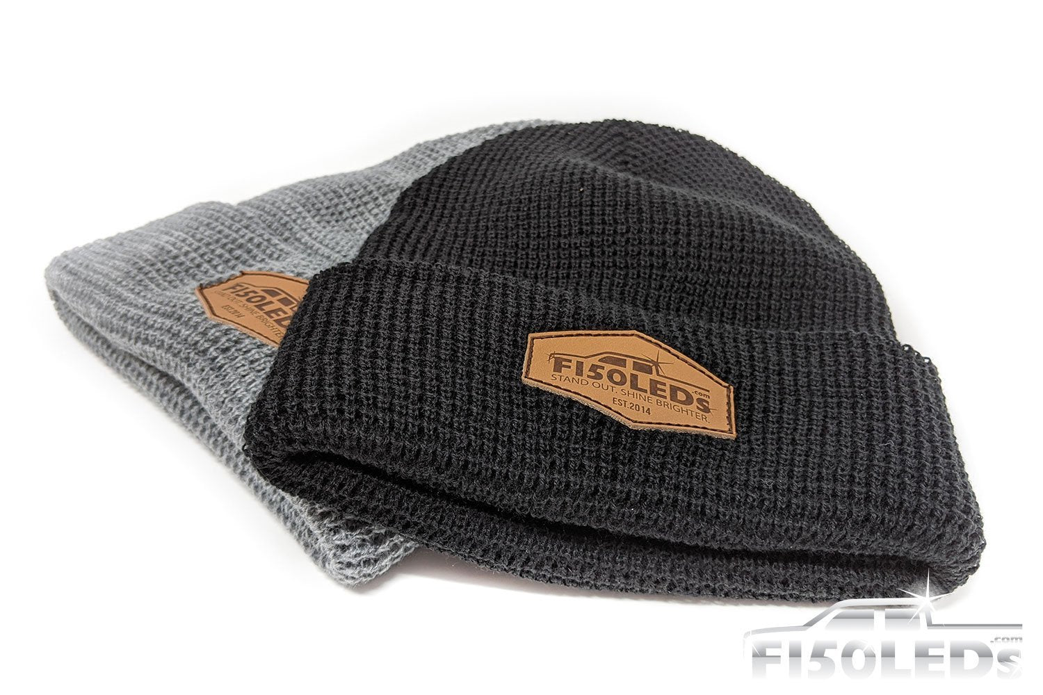 F150LEDs Custom Leather Patch Beanie-swag-F150LEDs.com
