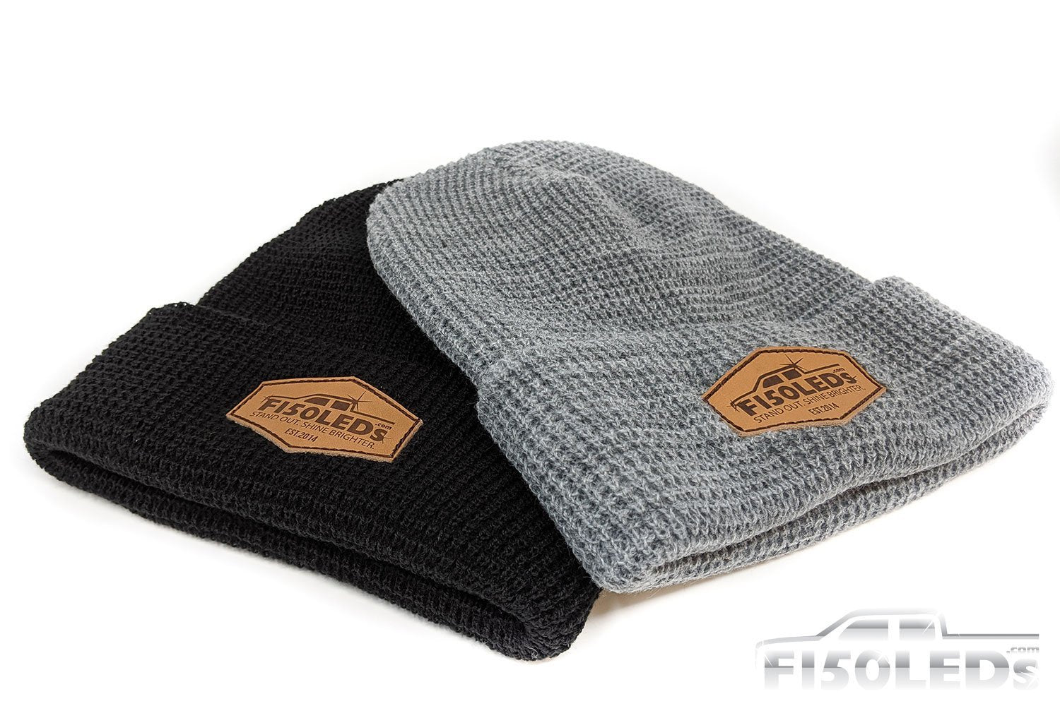 F150LEDs Custom Leather Patch Beanie-swag-F150LEDs.com