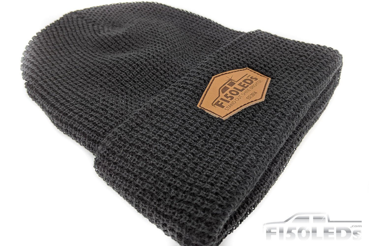 F150LEDs Custom Leather Patch Beanie-swag-F150LEDs.com