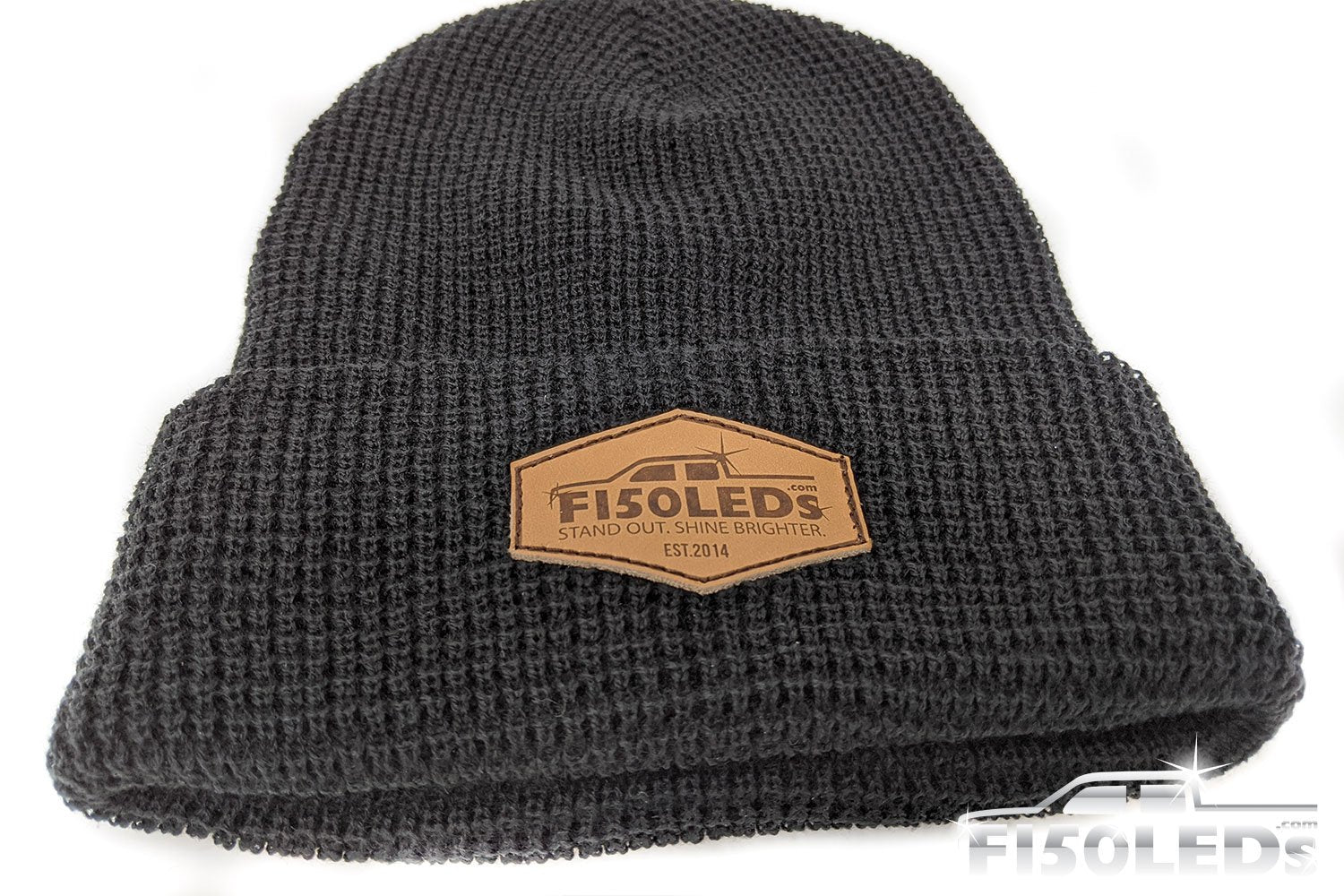 F150LEDs Custom Leather Patch Beanie-swag-F150LEDs.com