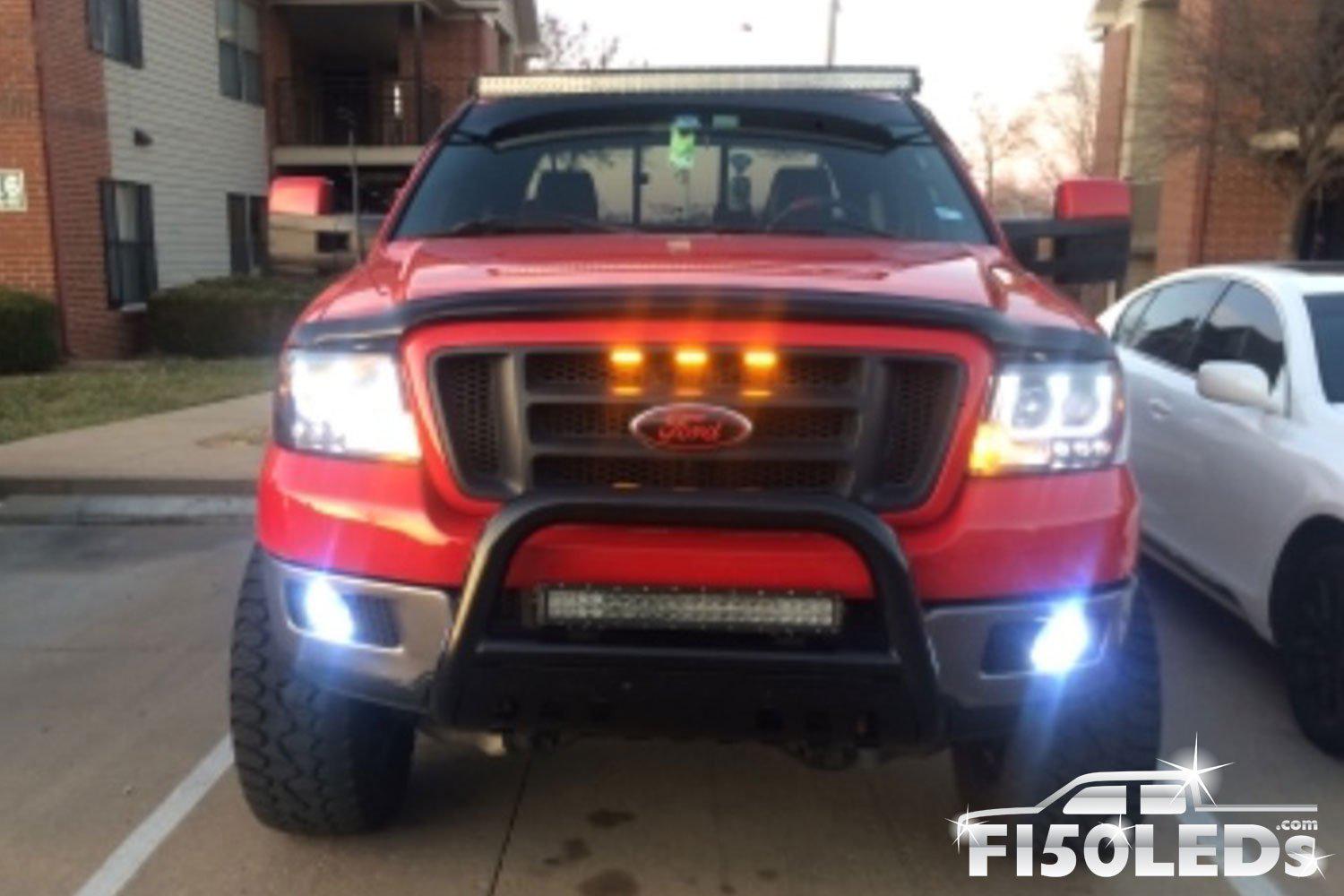 2004-08 F150 Raptor Style LED Grille Kit – F150LEDs.com