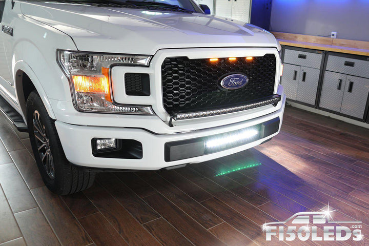 Ford F150 2015 - 2020 Raptor Style Extreme Amber LED grill Kit-2015-18 F150 LEDS-F150LEDs.com